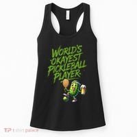 Pickle Player World's Okayest Pickleball  Women's Tank Top thumb 0