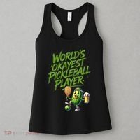 Pickle Player World's Okayest Pickleball  Women's Tank Top thumb 3