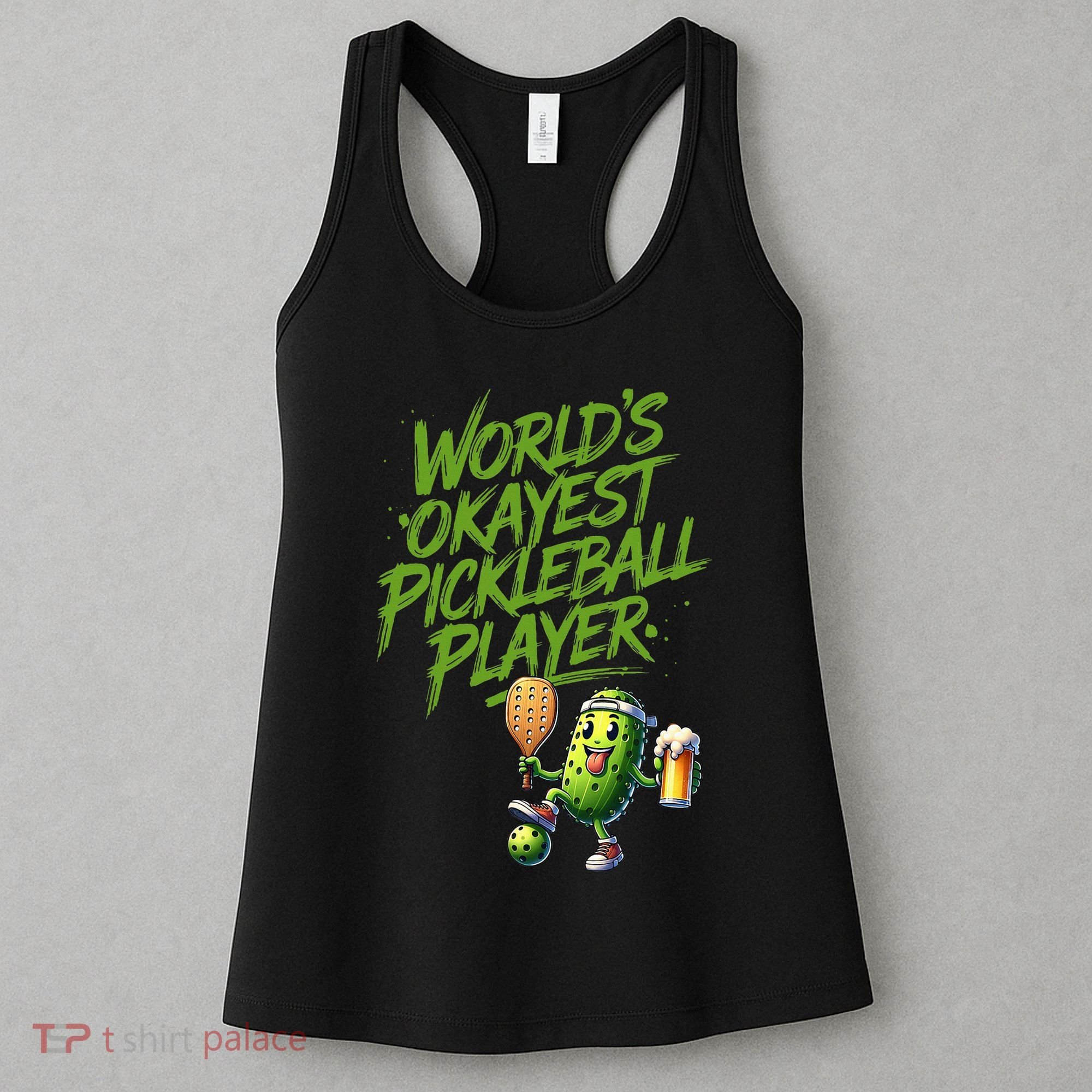 Pickle Player World's Okayest Pickleball  Women's Tank Top