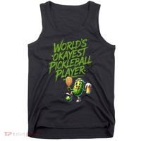 Pickle Player World's Okayest Pickleball  Tank Top thumb 0