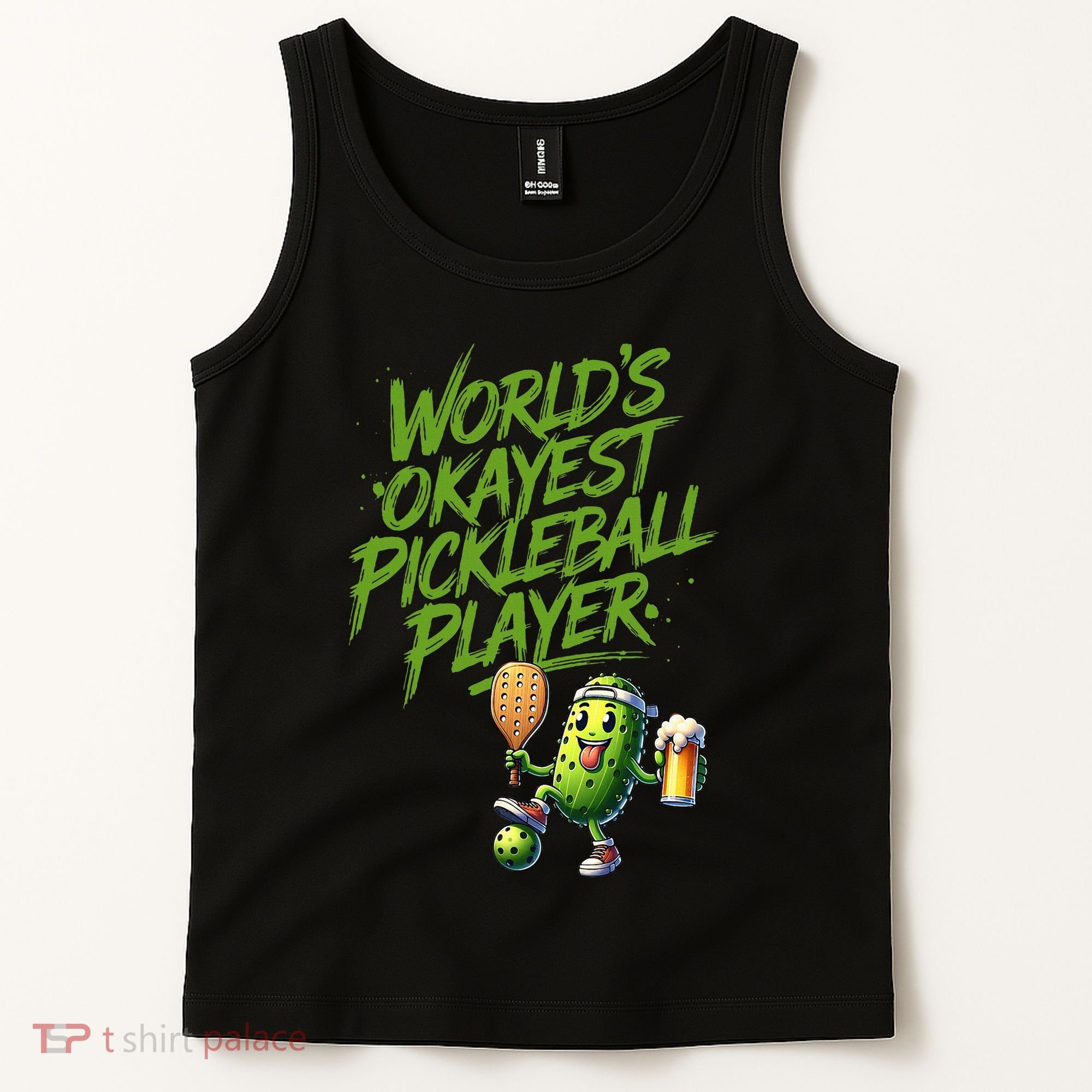 Pickle Player World's Okayest Pickleball  Tank Top