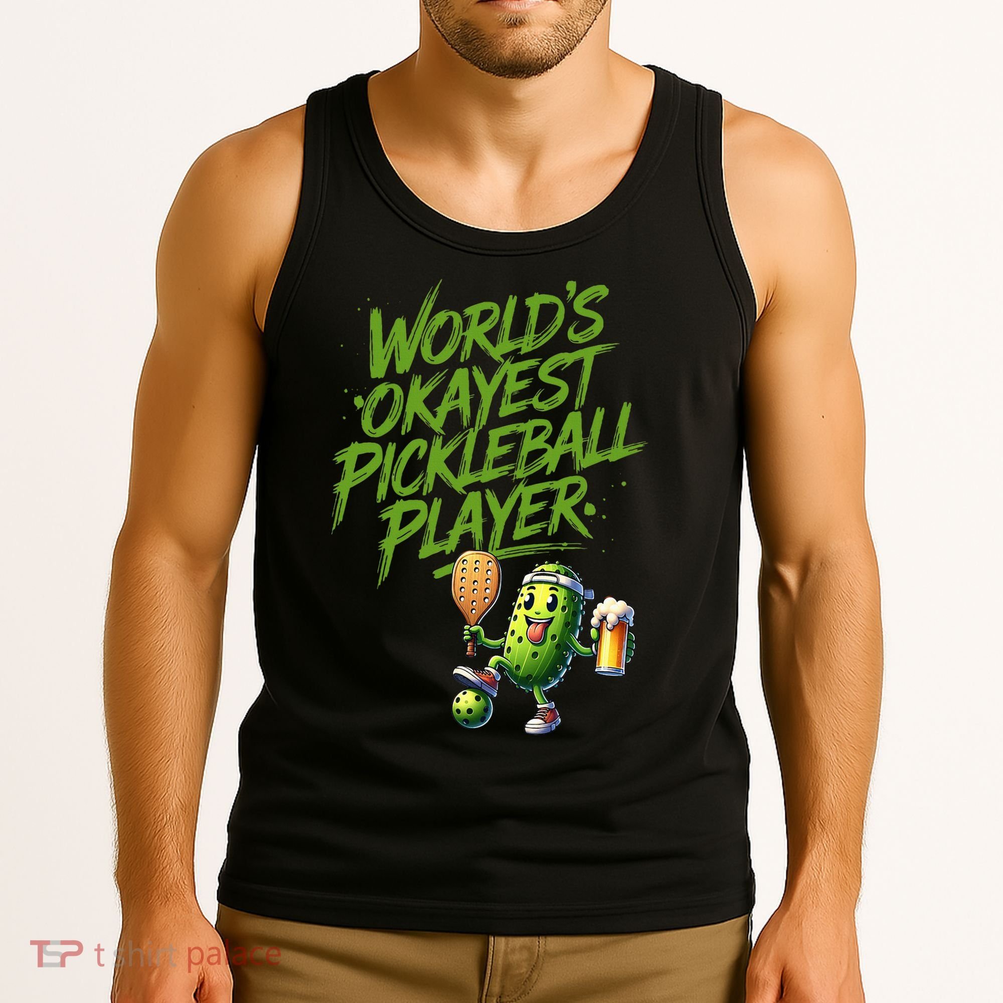 Pickle Player World's Okayest Pickleball  Tank Top