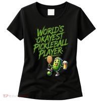 Pickle Player World's Okayest Pickleball  Women's T-Shirt thumb 0