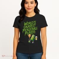 Pickle Player World's Okayest Pickleball  Women's T-Shirt thumb 4