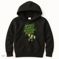 Pickle Player World's Okayest Pickleball  Kids Hoodie thumb 0