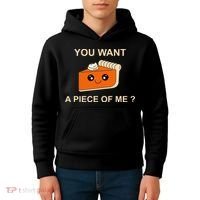 Pumpkin Pie You Want A Piece Of Me? Kids Hoodie thumb 4
