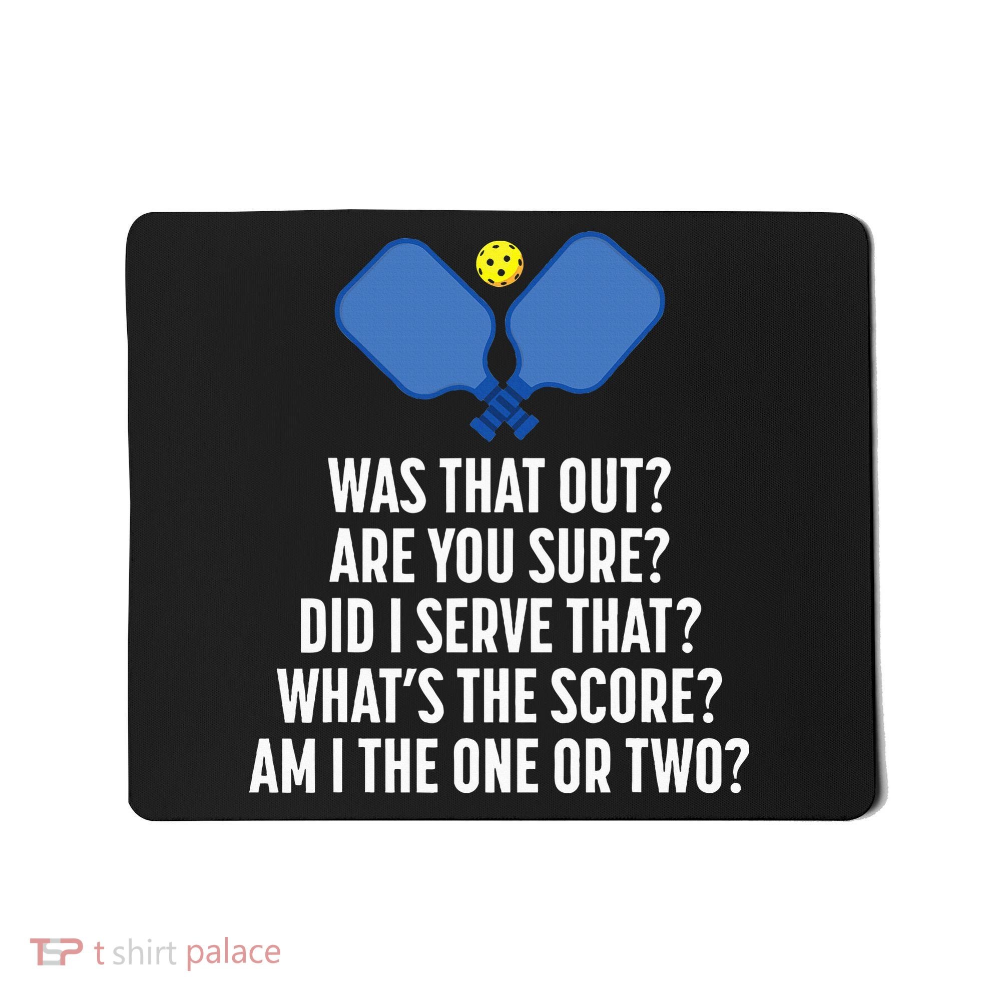 Pickleball Questions 1 Or 2 Who Served Funny Pickleball Mousepad