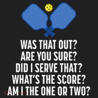 Pickleball Questions 1 Or 2 Who Served Funny Pickleball Golf Towel thumb 3