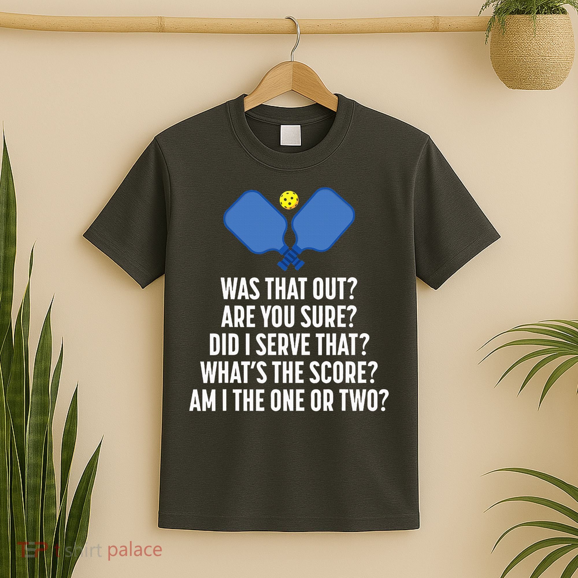 Pickleball Questions 1 Or 2 Who Served Funny Pickleball T-Shirt