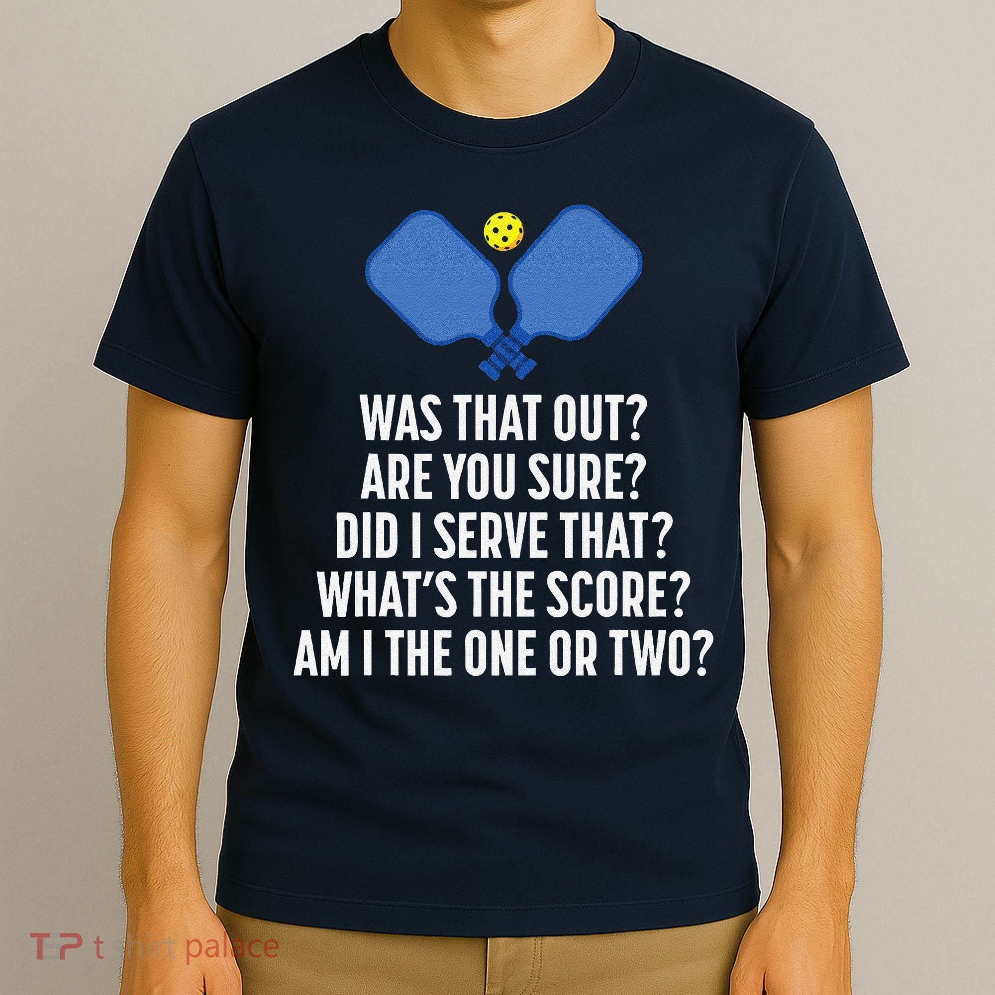 Pickleball Questions 1 Or 2 Who Served Funny Pickleball T-Shirt