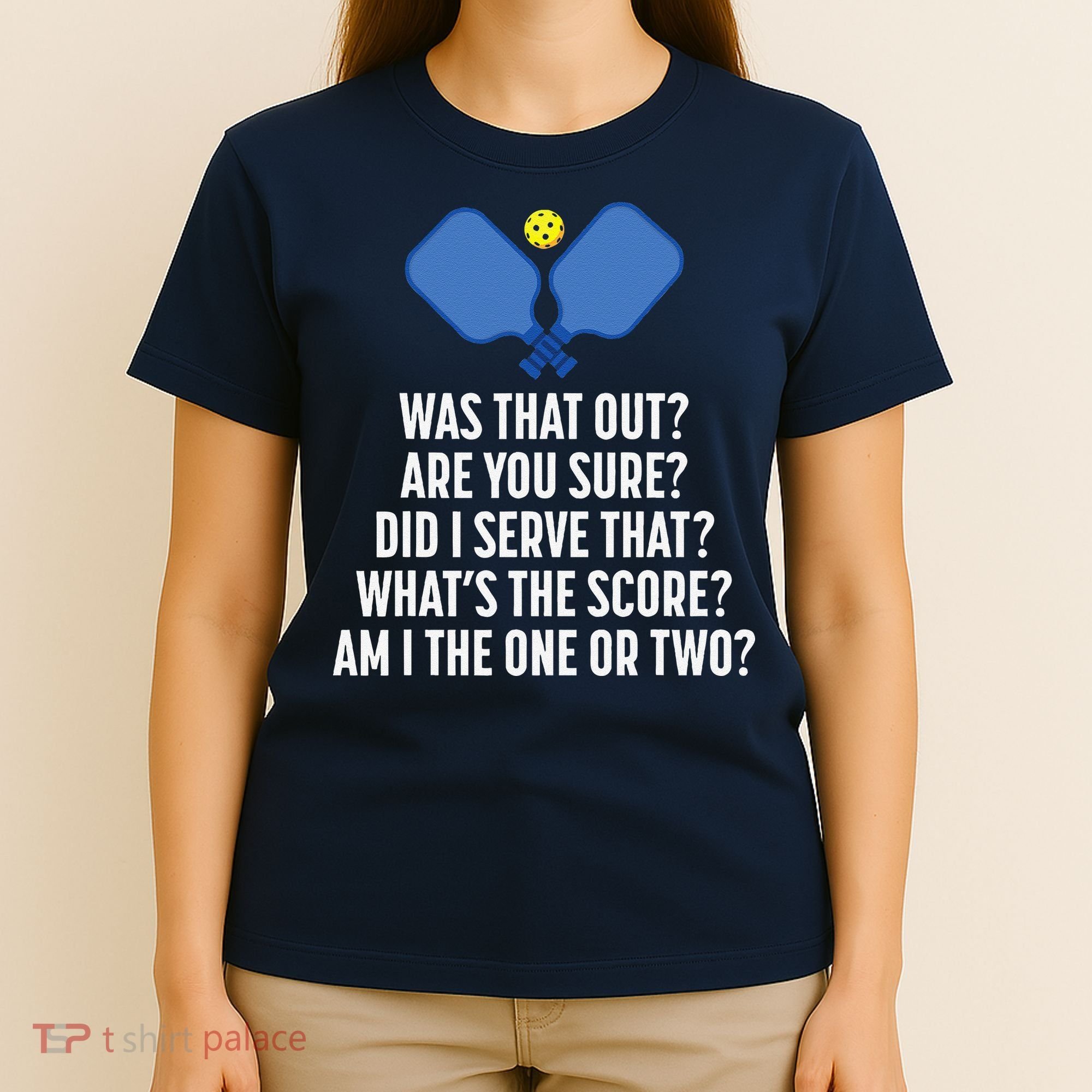 Pickleball Questions 1 Or 2 Who Served Funny Pickleball T-Shirt