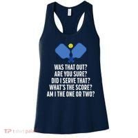 Pickleball Questions 1 Or 2 Who Served Funny Pickleball Women's Tank Top thumb 0