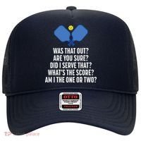 Pickleball Questions 1 Or 2 Who Served Funny Pickleball Hat thumb 0