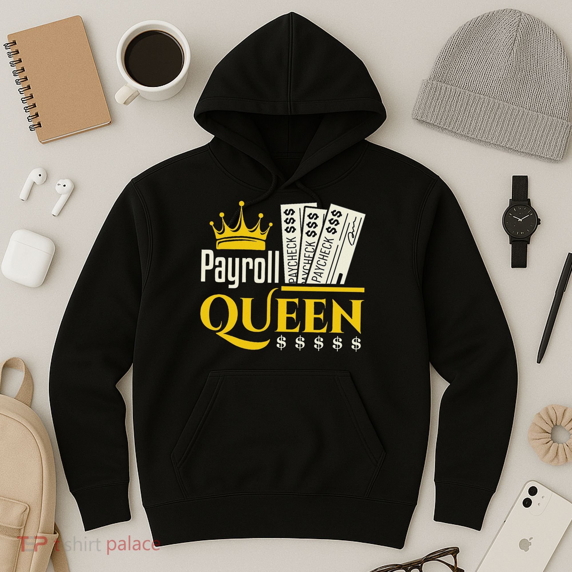 Payroll Queen Accounting Accountant Clerk Manager Hoodie
