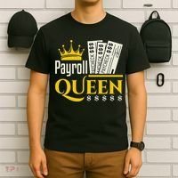 Payroll Queen Accounting Accountant Clerk Manager T-Shirt thumb 6