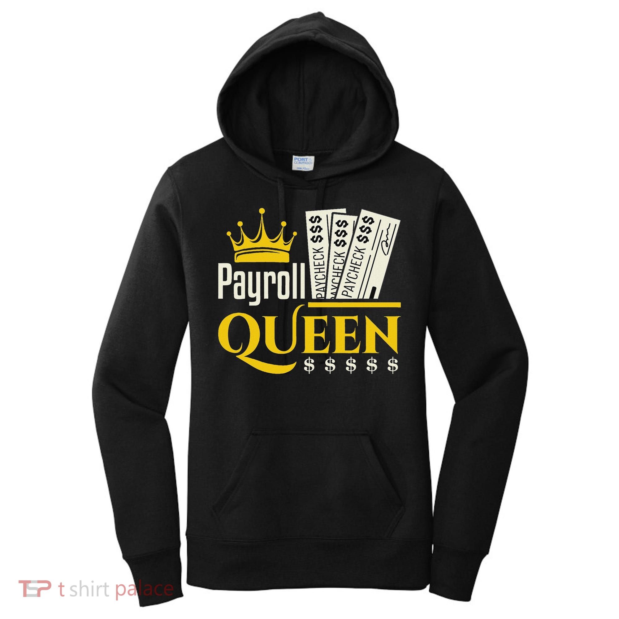 Payroll Queen Accounting Accountant Clerk Manager Women's Hoodie