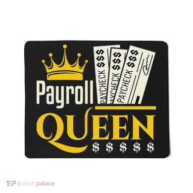 Payroll Queen Accounting Accountant Clerk Manager Mousepad