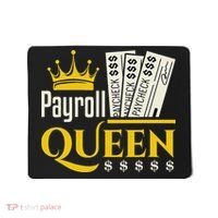 Payroll Queen Accounting Accountant Clerk Manager Mousepad thumb 0