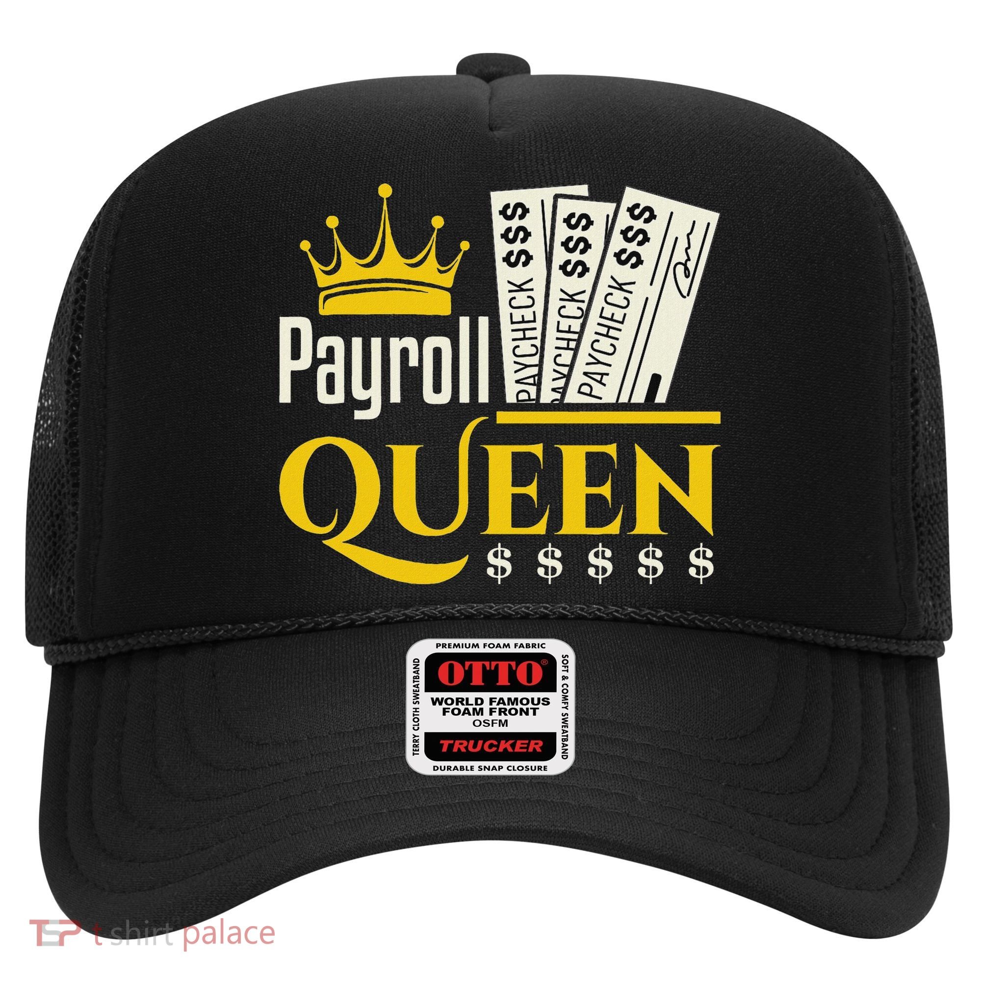 Payroll Queen Accounting Accountant Clerk Manager Hat