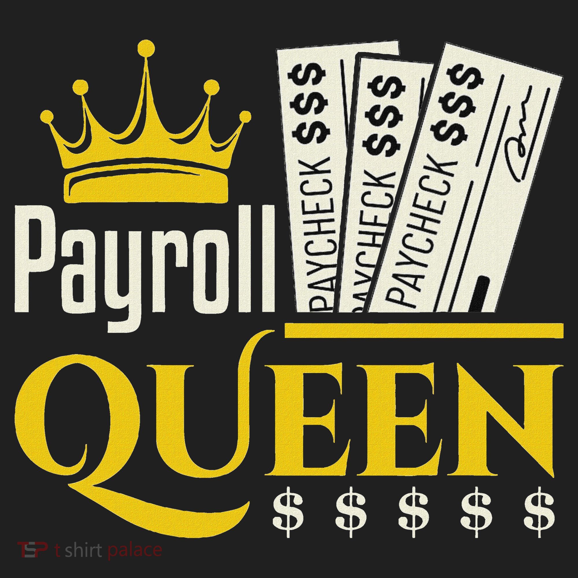 Payroll Queen Accounting Accountant Clerk Manager Hat