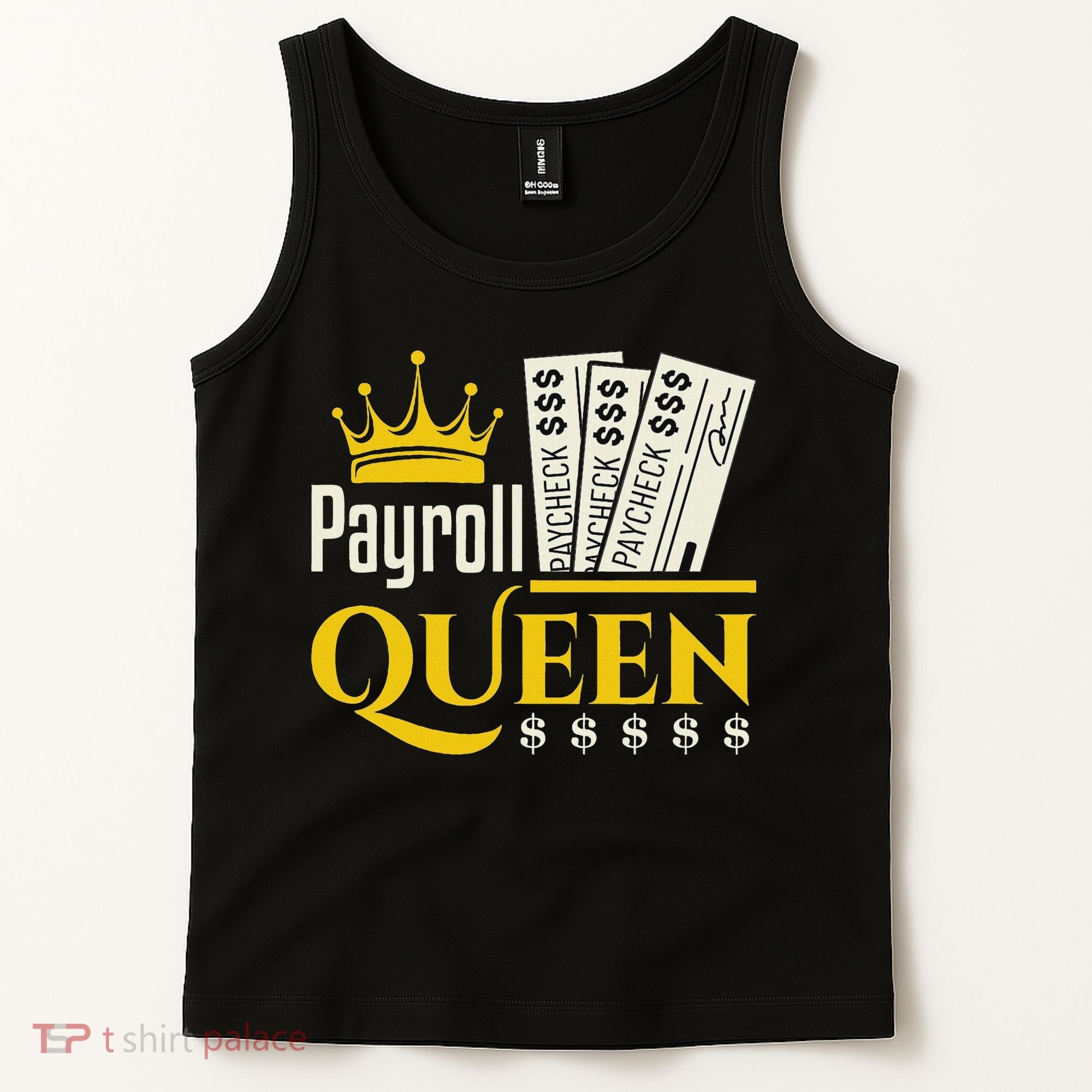 Payroll Queen Accounting Accountant Clerk Manager Tank Top