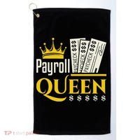 Payroll Queen Accounting Accountant Clerk Manager Golf Towel thumb 0