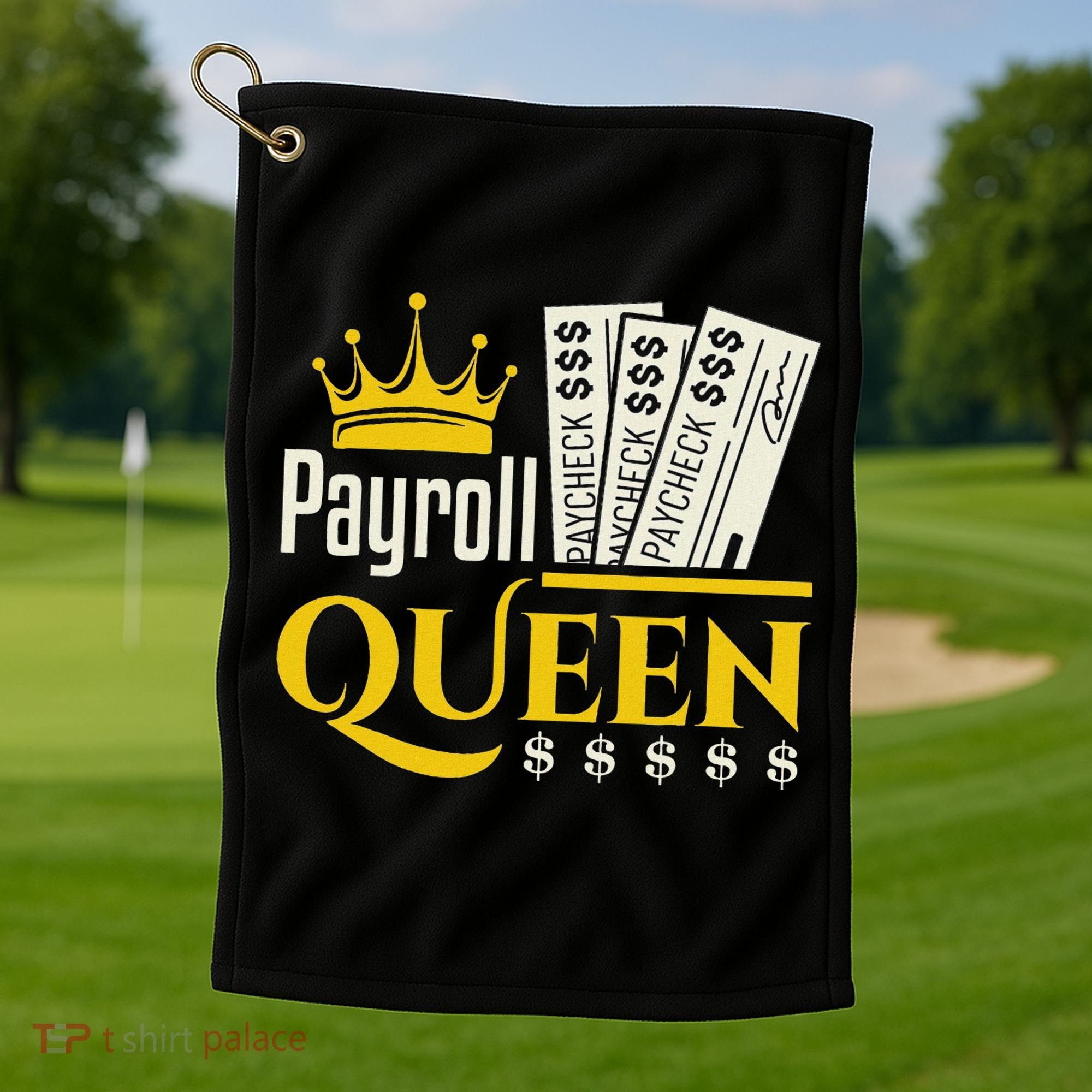 Payroll Queen Accounting Accountant Clerk Manager Golf Towel