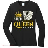 Payroll Queen Accounting Accountant Clerk Manager Women's Long Sleeve Shirt thumb 0