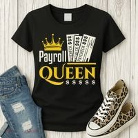Payroll Queen Accounting Accountant Clerk Manager Women's T-Shirt thumb 3