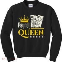 Payroll Queen Accounting Accountant Clerk Manager Kids Sweatshirt thumb 0