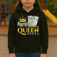 Payroll Queen Accounting Accountant Clerk Manager Kids Hoodie thumb 3