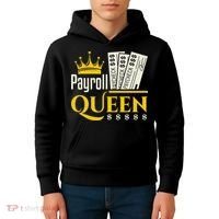 Payroll Queen Accounting Accountant Clerk Manager Kids Hoodie thumb 4