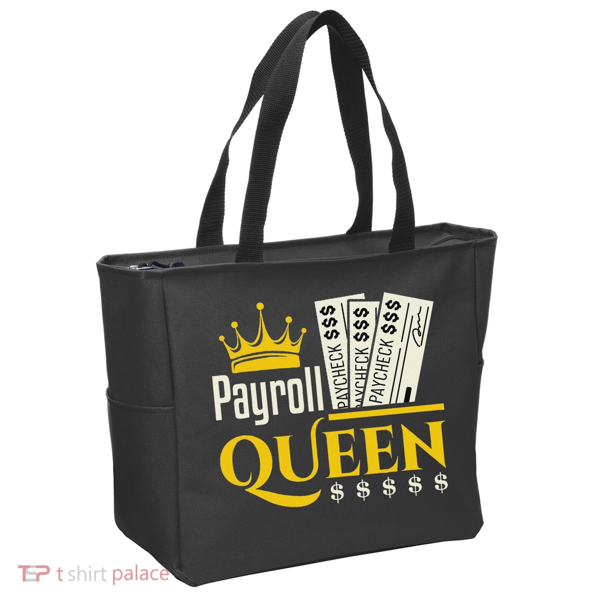 Payroll Queen Accounting Accountant Clerk Manager Tote Bag