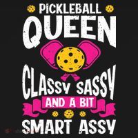 Pickleball Queen Classy Sassy And A Bit Smart Assy Long Sleeve Shirt thumb 2