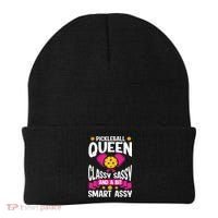 Pickleball Queen Classy Sassy And A Bit Smart Assy Beanie thumb 0