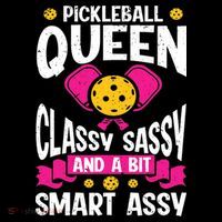 Pickleball Queen Classy Sassy And A Bit Smart Assy Mousepad thumb 1