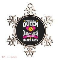 Pickleball Queen Classy Sassy And A Bit Smart Assy Ornament thumb 0
