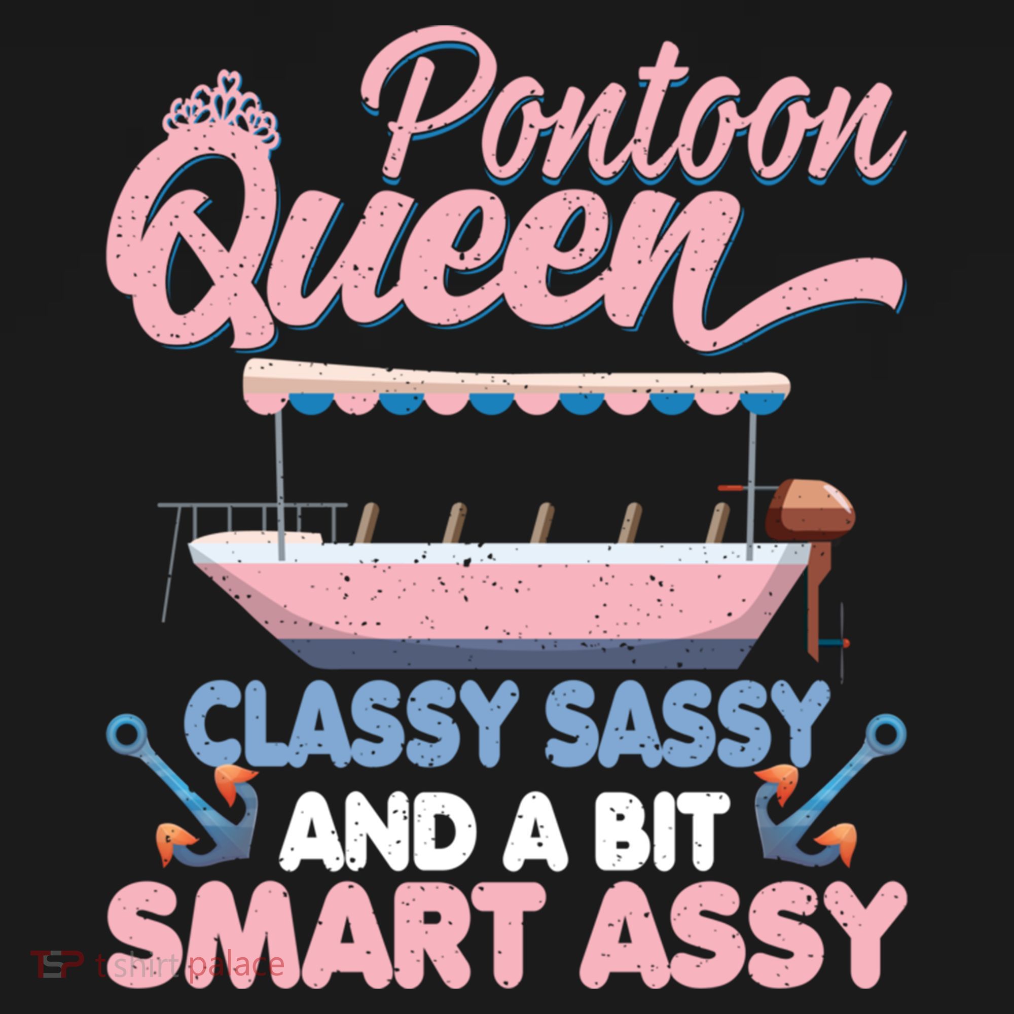 Pontoon Queen Gift For Pontoon Boating Mom Lover Cute Gift Bucket Hat