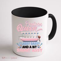 Pontoon Queen Gift For Pontoon Boating Mom Lover Cute Gift Coffee Mug thumb 1
