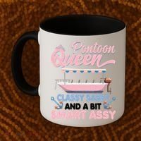 Pontoon Queen Gift For Pontoon Boating Mom Lover Cute Gift Coffee Mug thumb 2