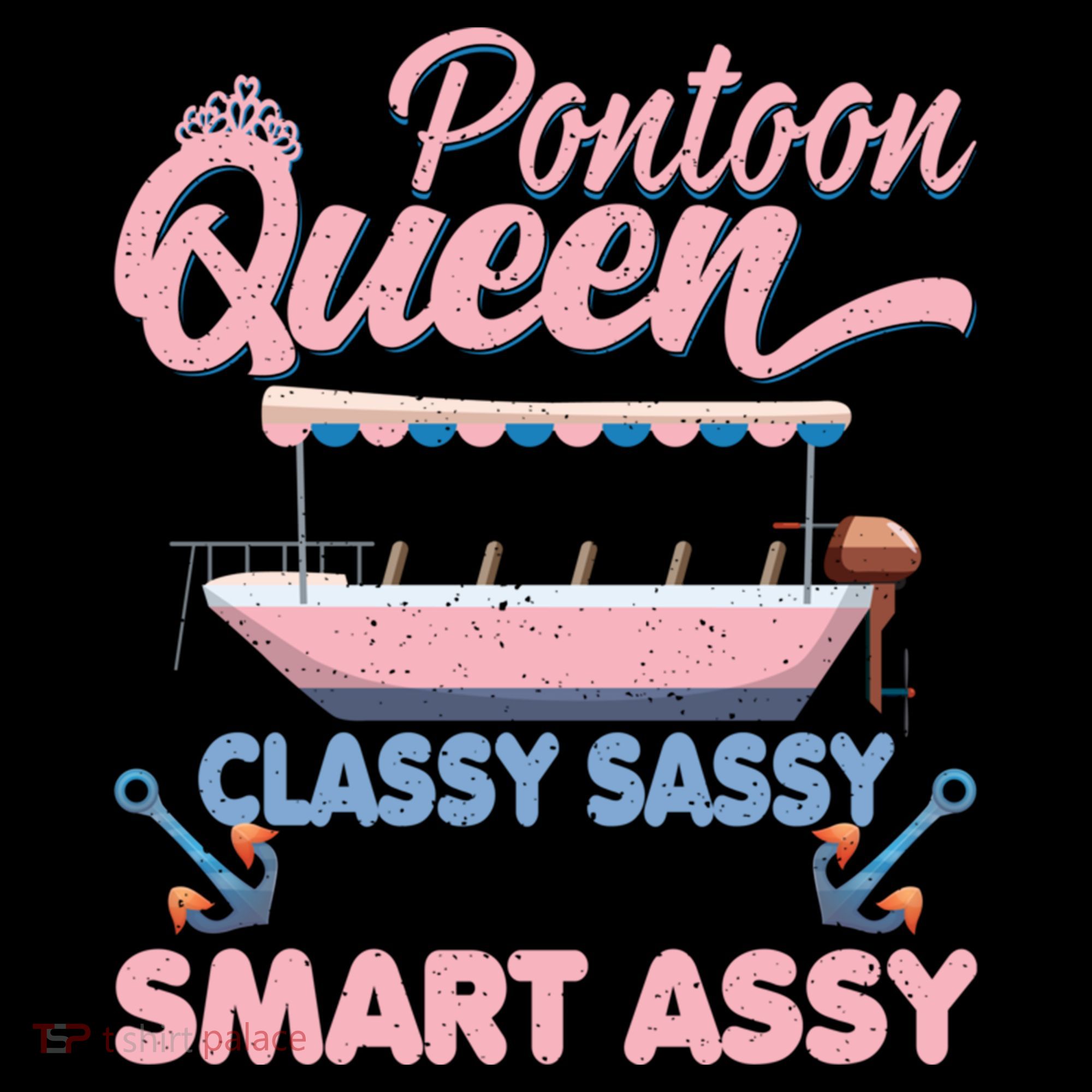 Pontoon Queen Gift For Pontoon Boating Mom Lover Cute Gift Coffee Mug