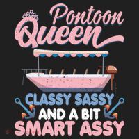Pontoon Queen Gift For Pontoon Boating Mom Lover Cute Gift Beanie thumb 2