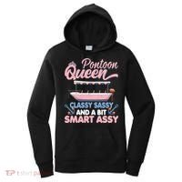 Pontoon Queen Gift For Pontoon Boating Mom Lover Cute Gift Women's Hoodie thumb 0