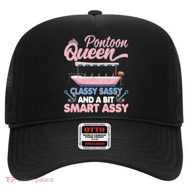 Pontoon Queen Gift For Pontoon Boating Mom Lover Cute Gift Hat