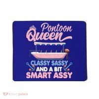 Pontoon Queen Gift For Pontoon Boating Mom Lover Cute Gift Mousepad thumb 0