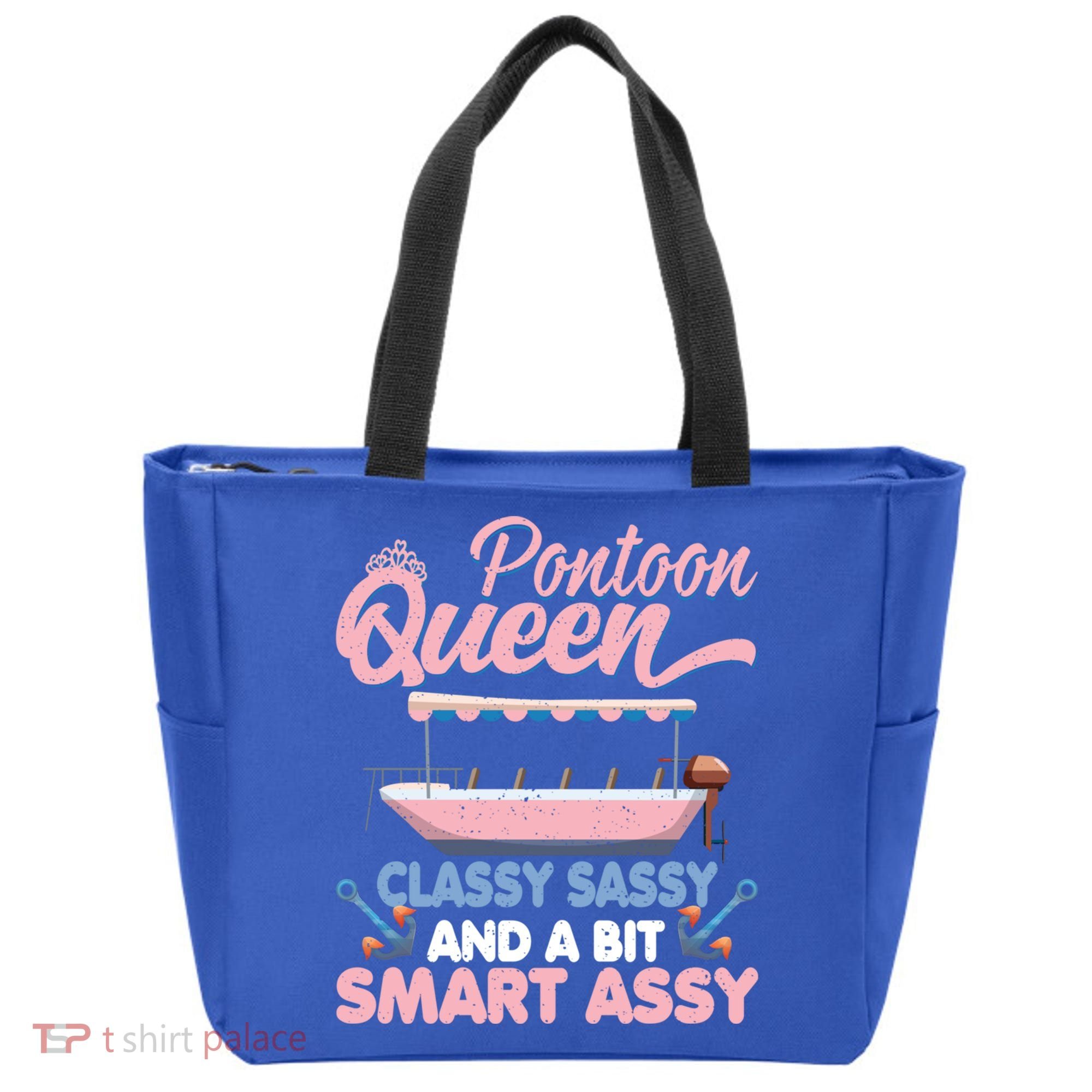 Pontoon Queen Gift For Pontoon Boating Mom Lover Cute Gift Tote Bag