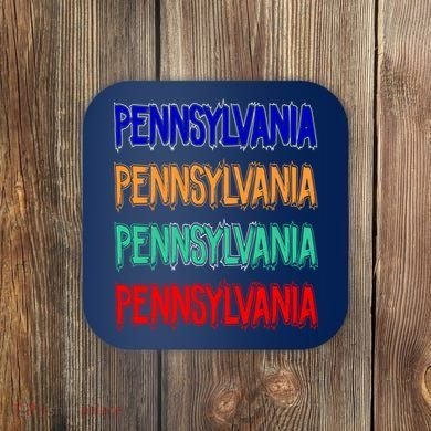 Pennsylvania Quad Logo Coaster