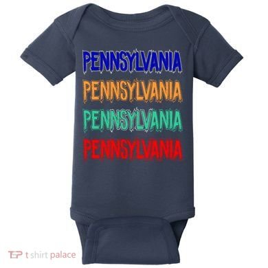 Pennsylvania Quad Logo Baby Bodysuit