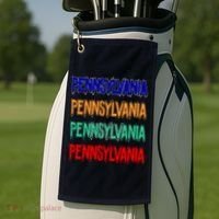 Pennsylvania Quad Logo Golf Towel thumb 2