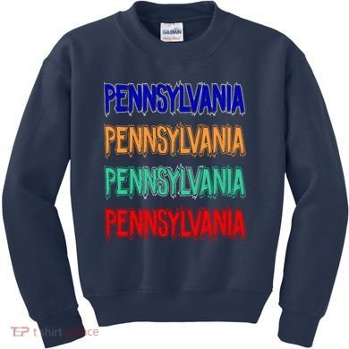 Pennsylvania Quad Logo Kids Sweatshirt